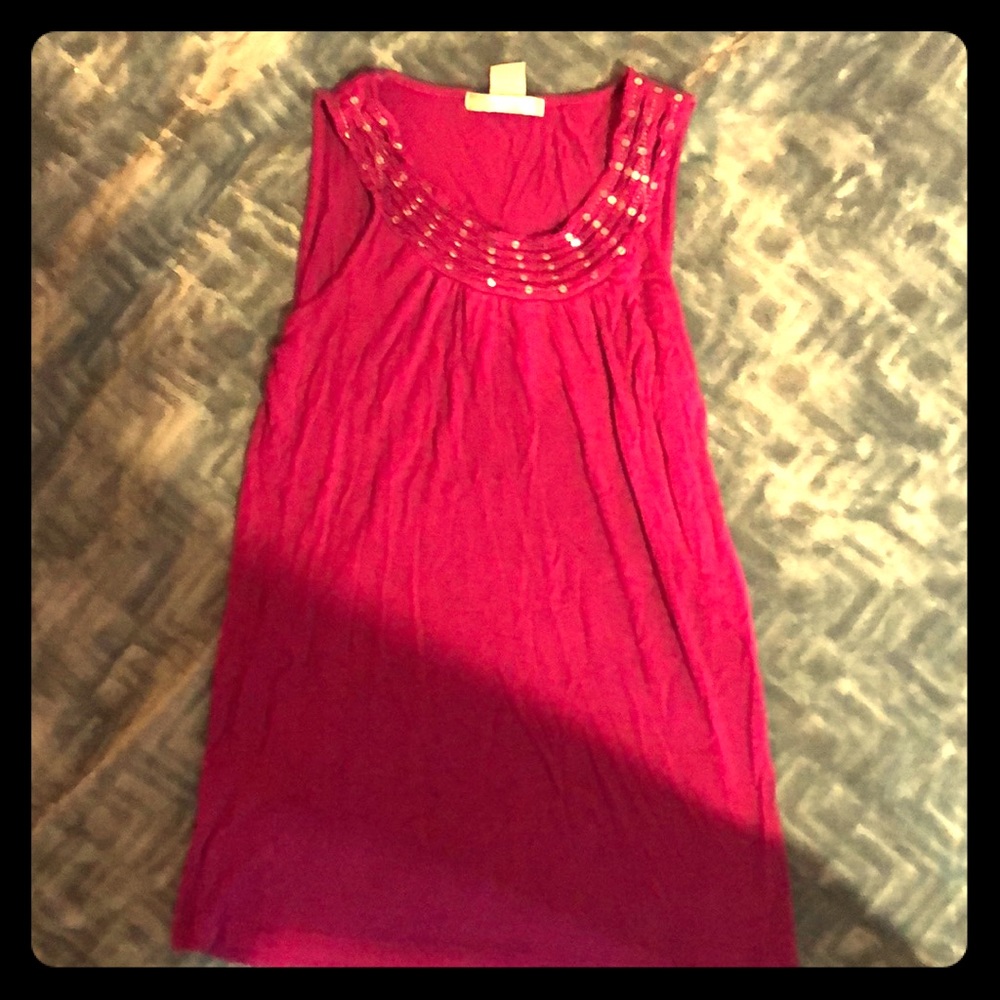 Gorgeous Violet sequined tank